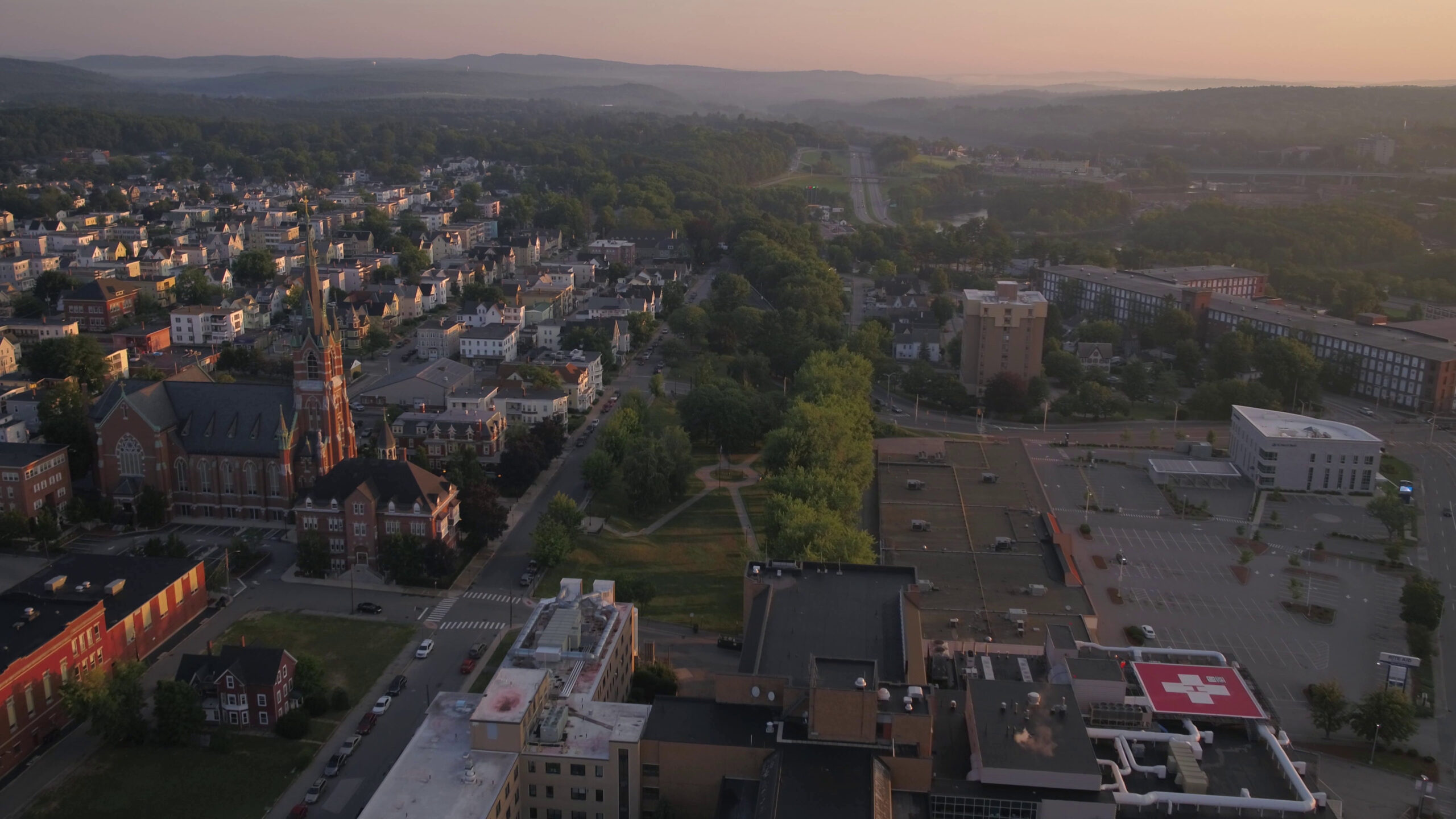 Aerial New Hampshire Manchester